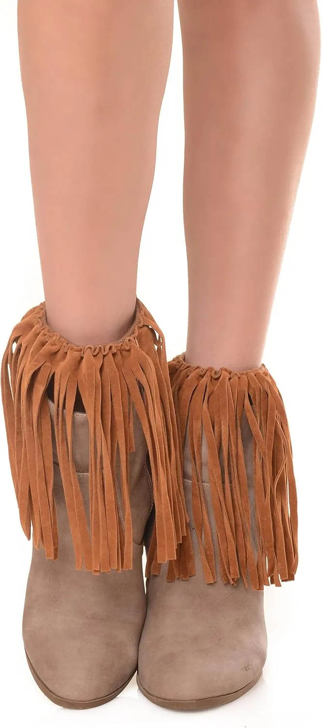 ICONOFLASH Women's Vegan Suede Boot Cuffs