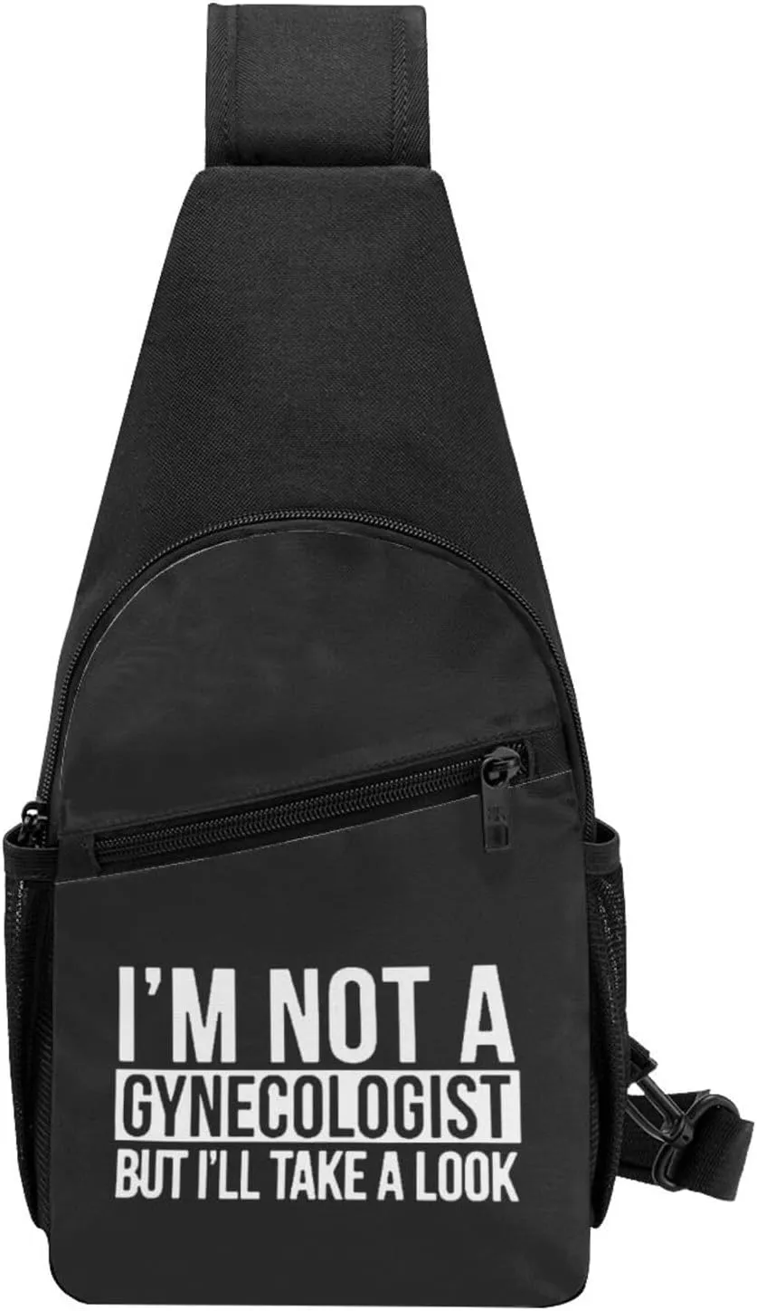 I'M Not A Gynecologist But I'Ll Take A Look Chest Pack Leisure Shoulder Crossbody Chest Bag