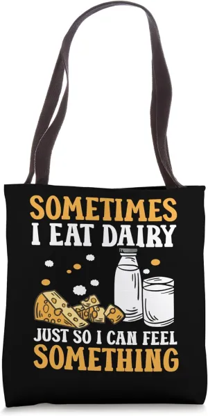 Ironic Sarcastic Funny Humor Cringe Lactose Intolerant Tote Bag