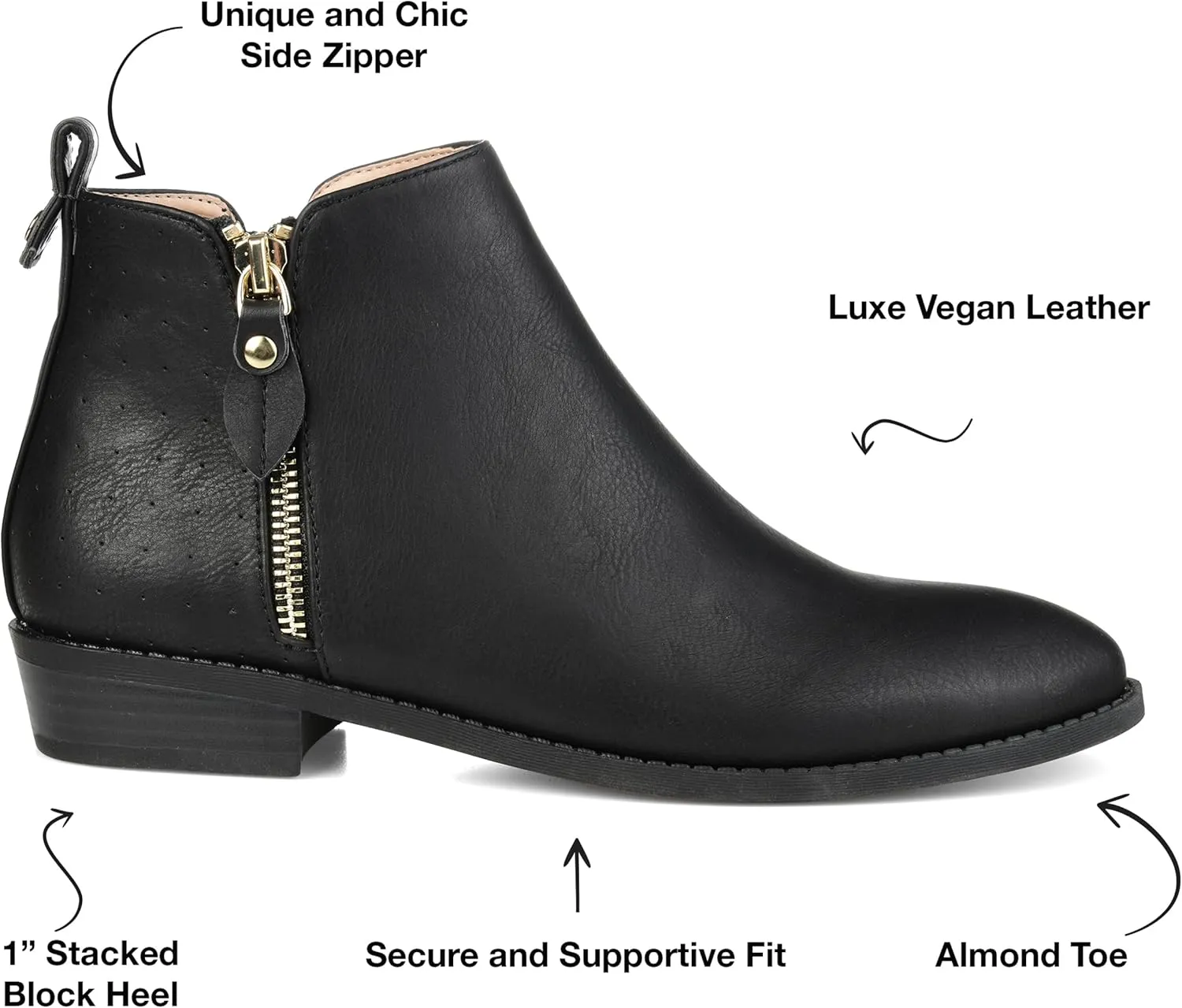 Journee Collection Women's Ellis Ankle Boot