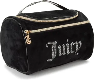 Juicy Couture Women's Cosmetics Bag - Hanging Travel Makeup and Toiletries Small Duffel Bag, Black