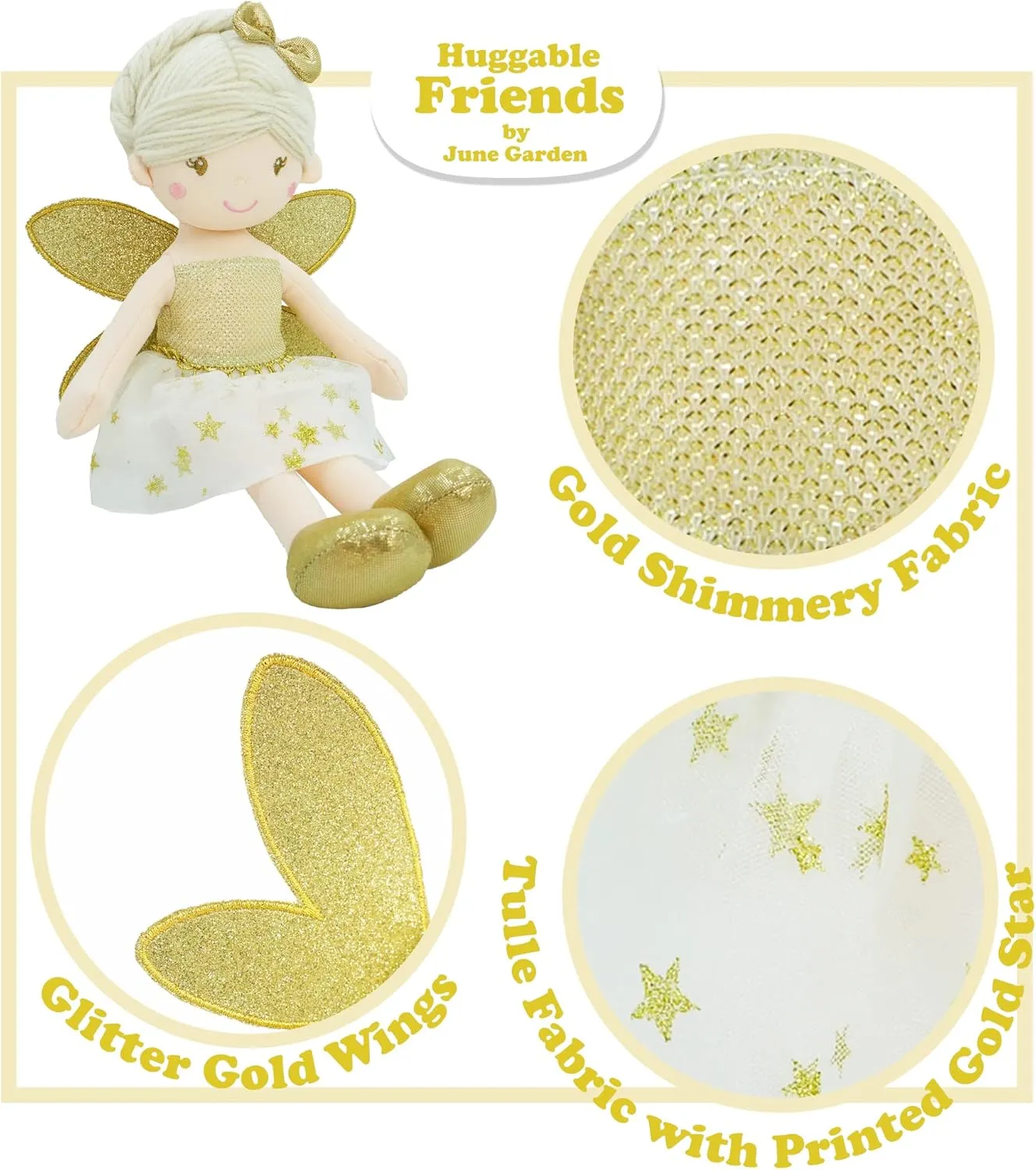 June Garden 12" Enchanted Garden 3 Fairy Dolls Package - Best Value