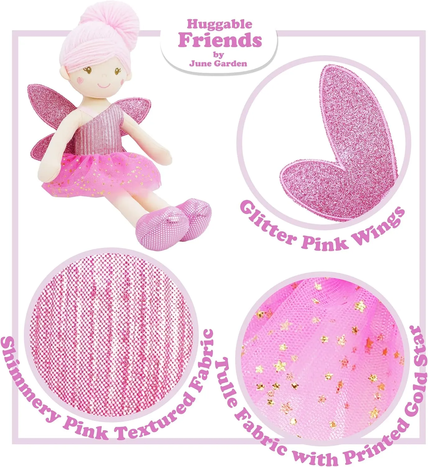 June Garden 12" Enchanted Garden 3 Fairy Dolls Package - Best Value
