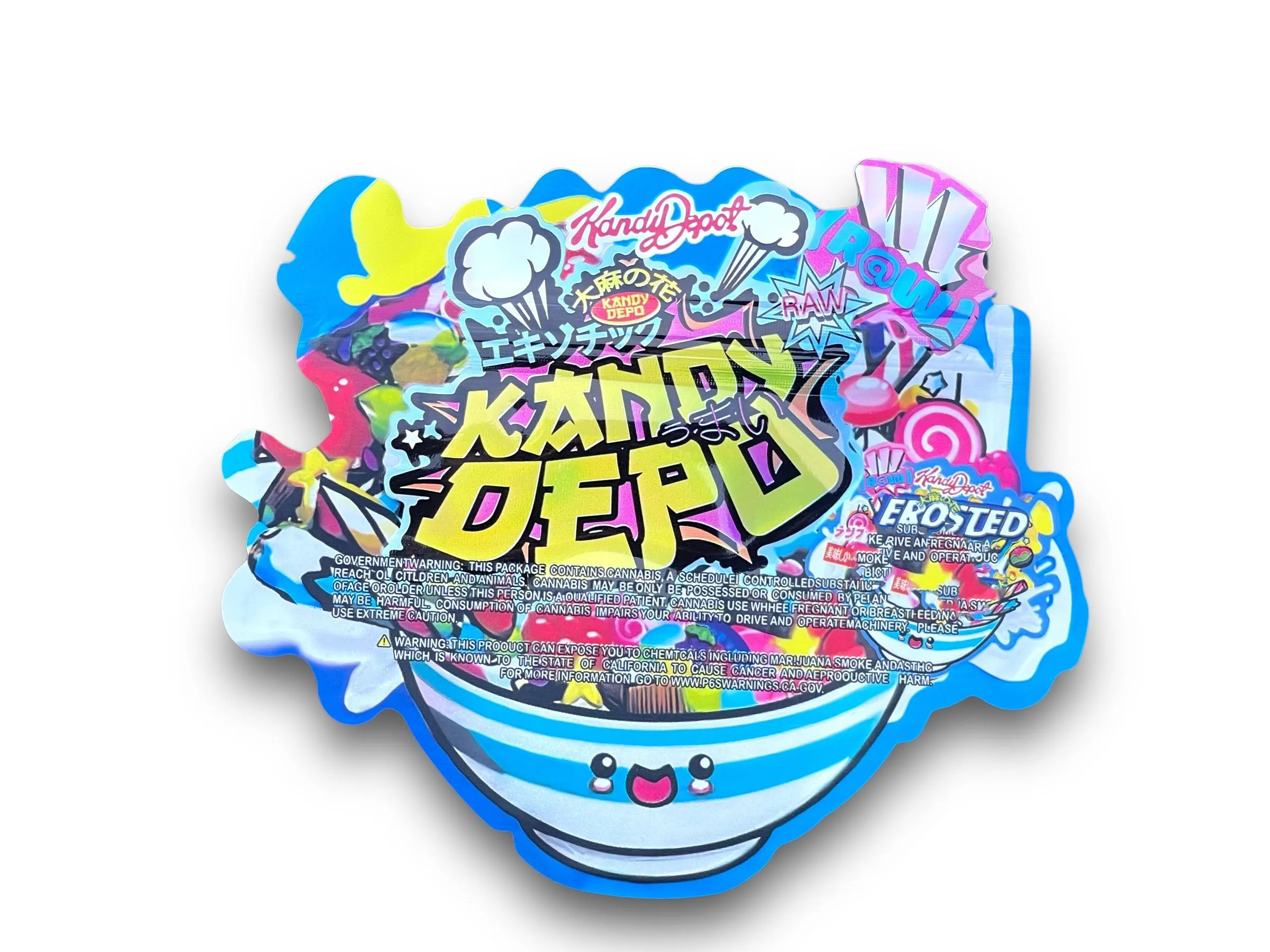 Kandy Depo Frosted Fruity P Mylar Bag with Box 3.5 Grams