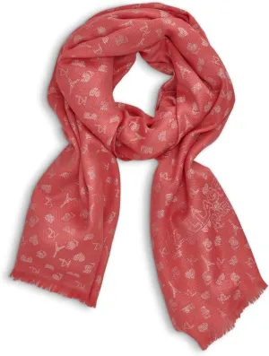 Karl Lagerfeld Paris Womens Karl Icons Metallic Pashmina Sparkly Scarf