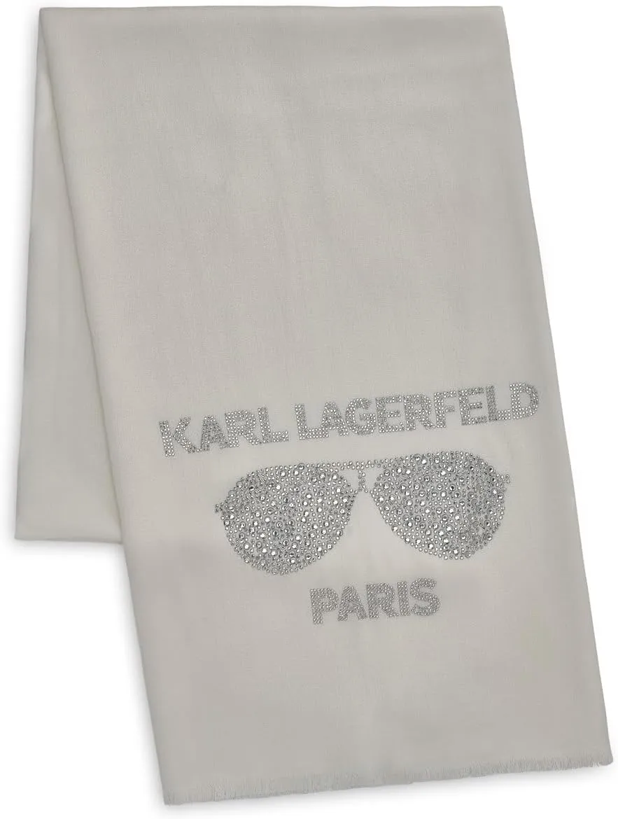 Karl Lagerfeld Paris Womens Sunglasses Krystal Pashmina Sparkly Scarf