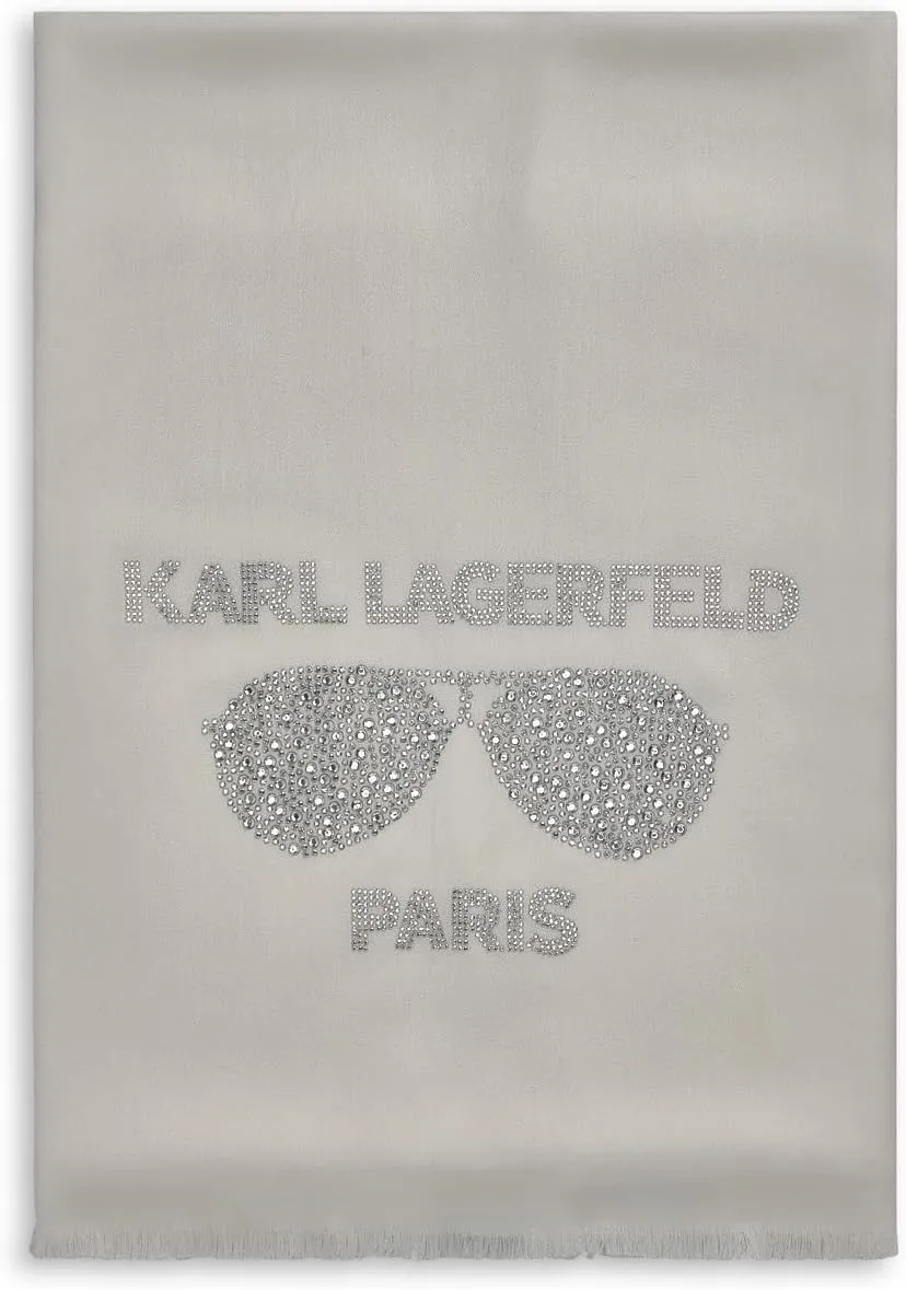 Karl Lagerfeld Paris Womens Sunglasses Krystal Pashmina Sparkly Scarf