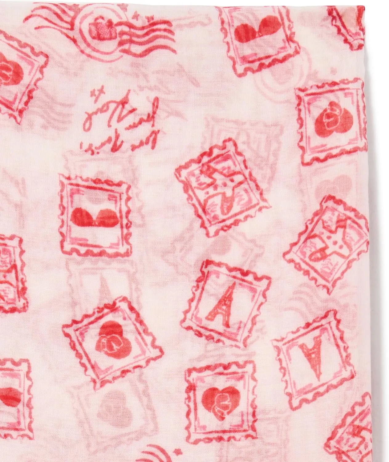 KARL LAGERFELD womens Wrap/Pareo Lightweight Postage Stamp Scarf