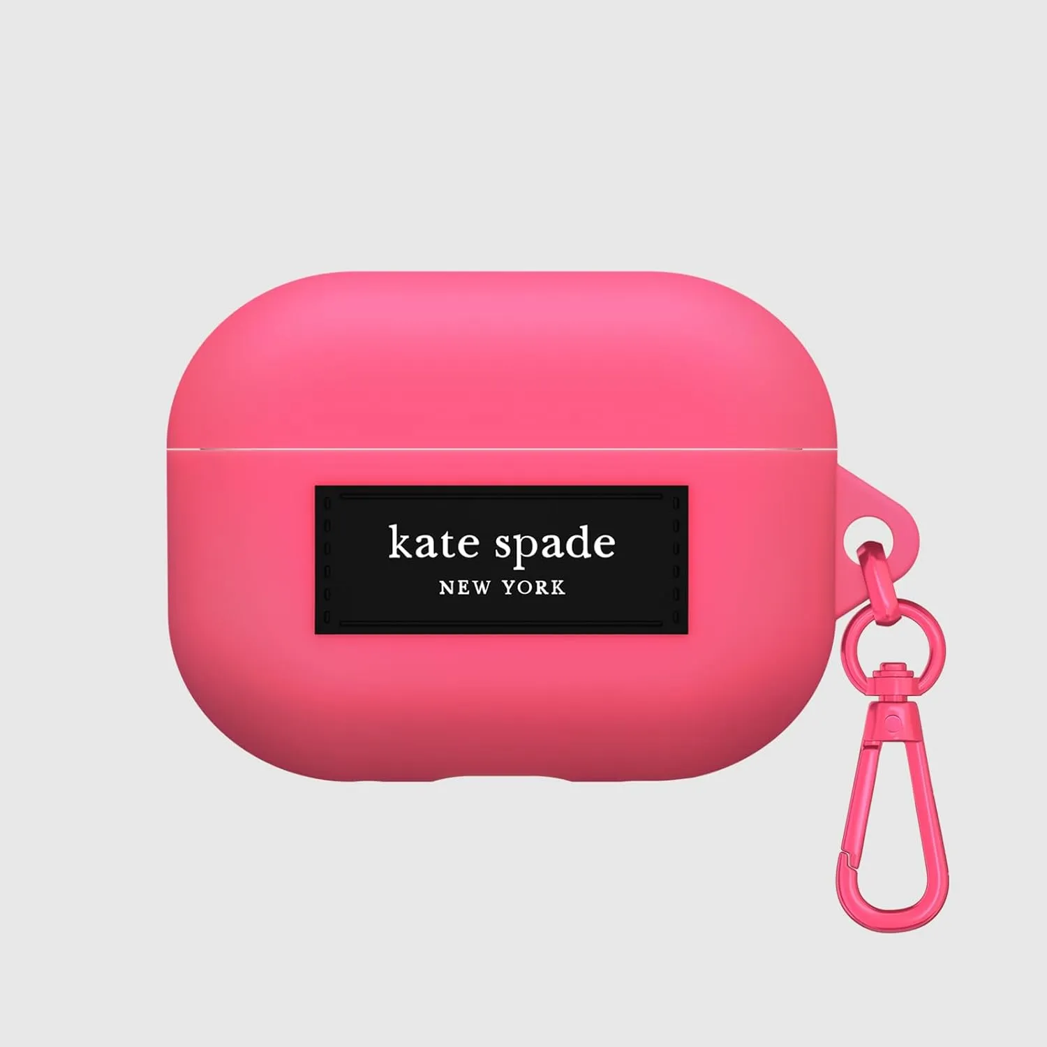 kate spade new york AirPods Pro 2nd / 1st Generation case with Keychain Ring - Pom Pom Pink, Silicone Cover for AirPods Pro 2nd / 1st Generation