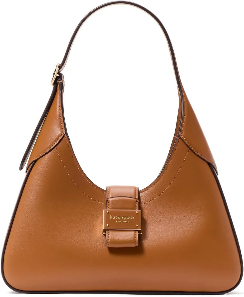 kate spade new york Nouveau Small Shoulder, Smooth Leather Cavern Clay