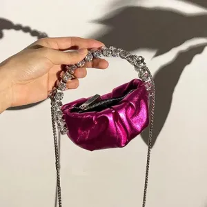 Kawaii Sparkle Crystal Clutch ✨💖 - Adorable Rhinestone Handbag & Shoulder Bag for Trendy Women! 👜🌸