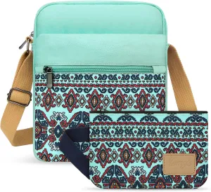 Kemy's Small Canvas Crossbody Bag for Teen Girls, Lightweight Messenger Shoulder Bags Cross Body Purse for Girls and Women