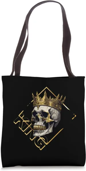 King Skull Crown Men's Graphic Graphic Tote Bag