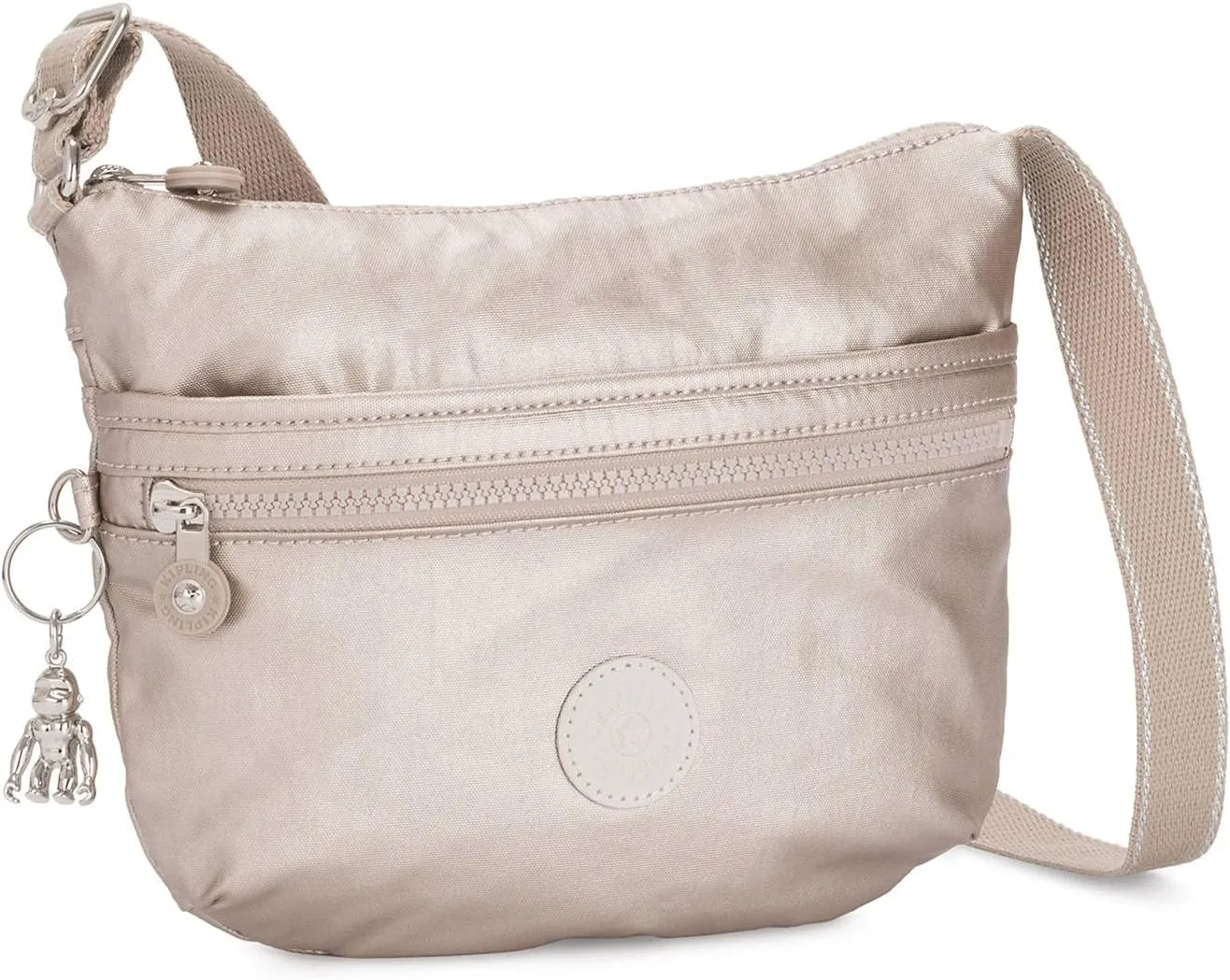Kipling Arto Small Metallic Crossbody Bag