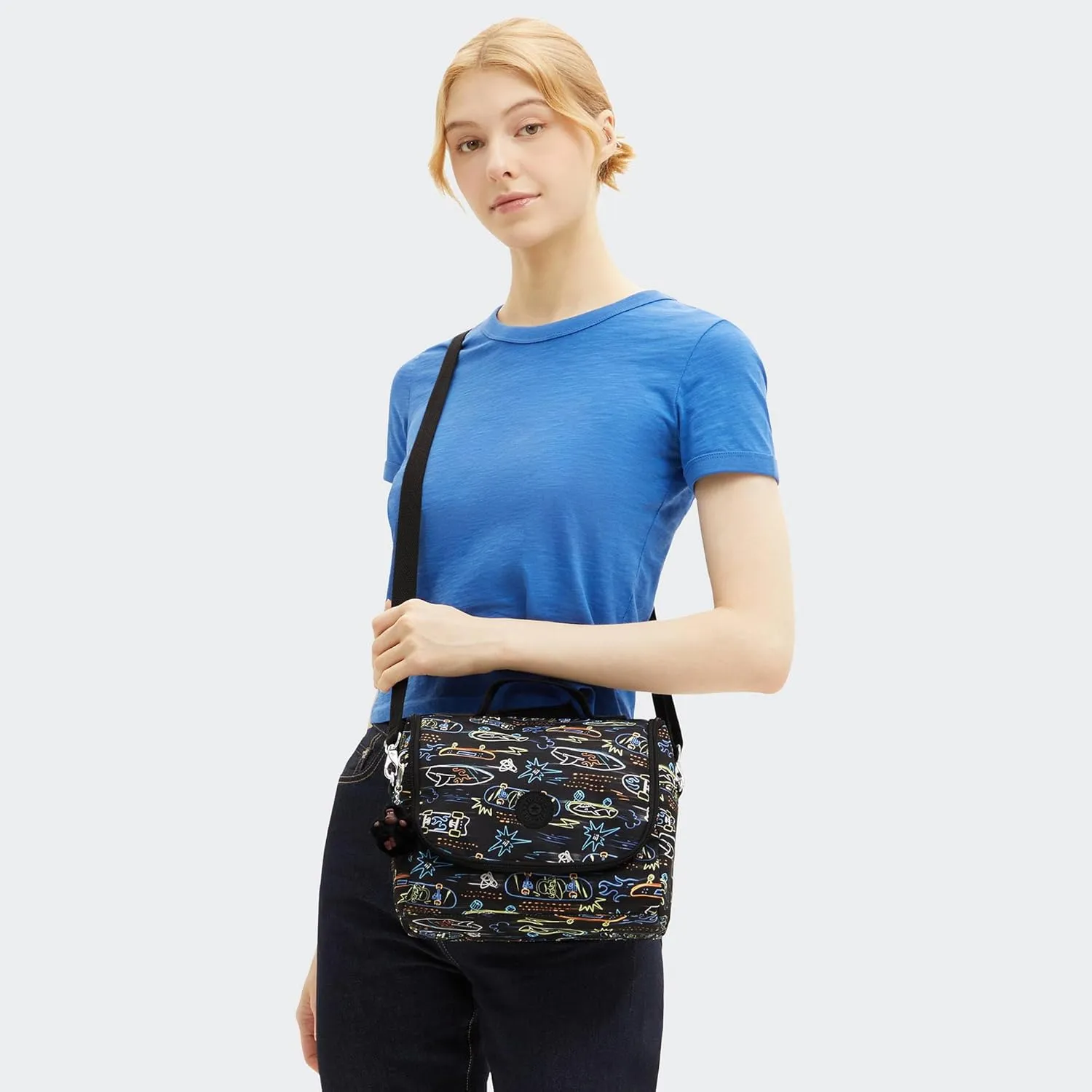 Kipling New Kichirou Metallic Lunch Bag