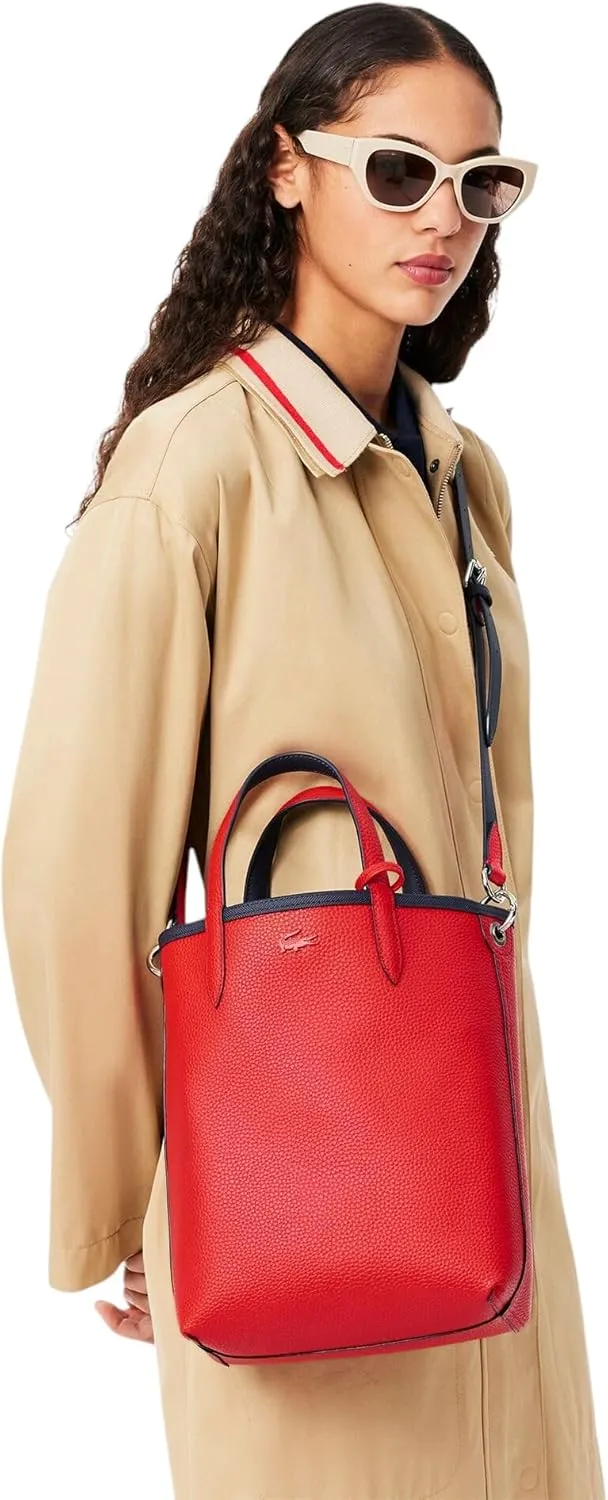 Lacoste Anna Reversible Coated Canvas Tote Bag and Detachable Pouch