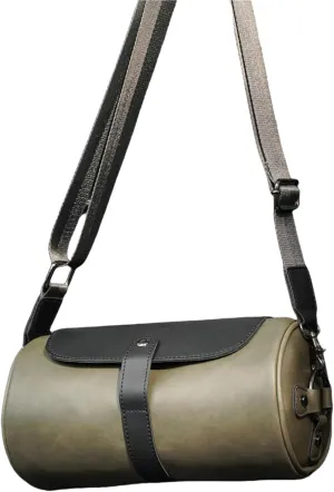 Ladies' Crossbody Bag New Retro Cylindrical Bag Shoulder Bag Fashionable Men's Bag Women's Bag Casual Bag Used for Outdoor Travel and Fitness ﻿