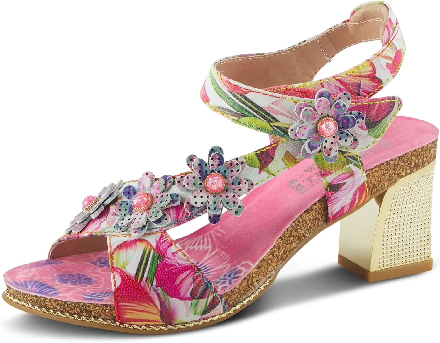 L'Artiste by Spring Step Illuminated Pink Multi EU 36 (US Women's 5.5-6) M