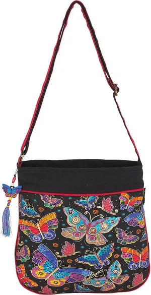 Laurel Burch Butterflies Crossbody Bag (Multi)
