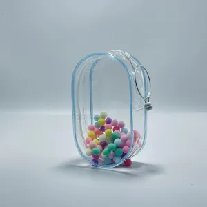 Light Blue Clear Bags Accessories for Doll,Can Be Installed Inside And Outside The Bag,Can Be Filled With Cute for Doll (Light Blue, Large)