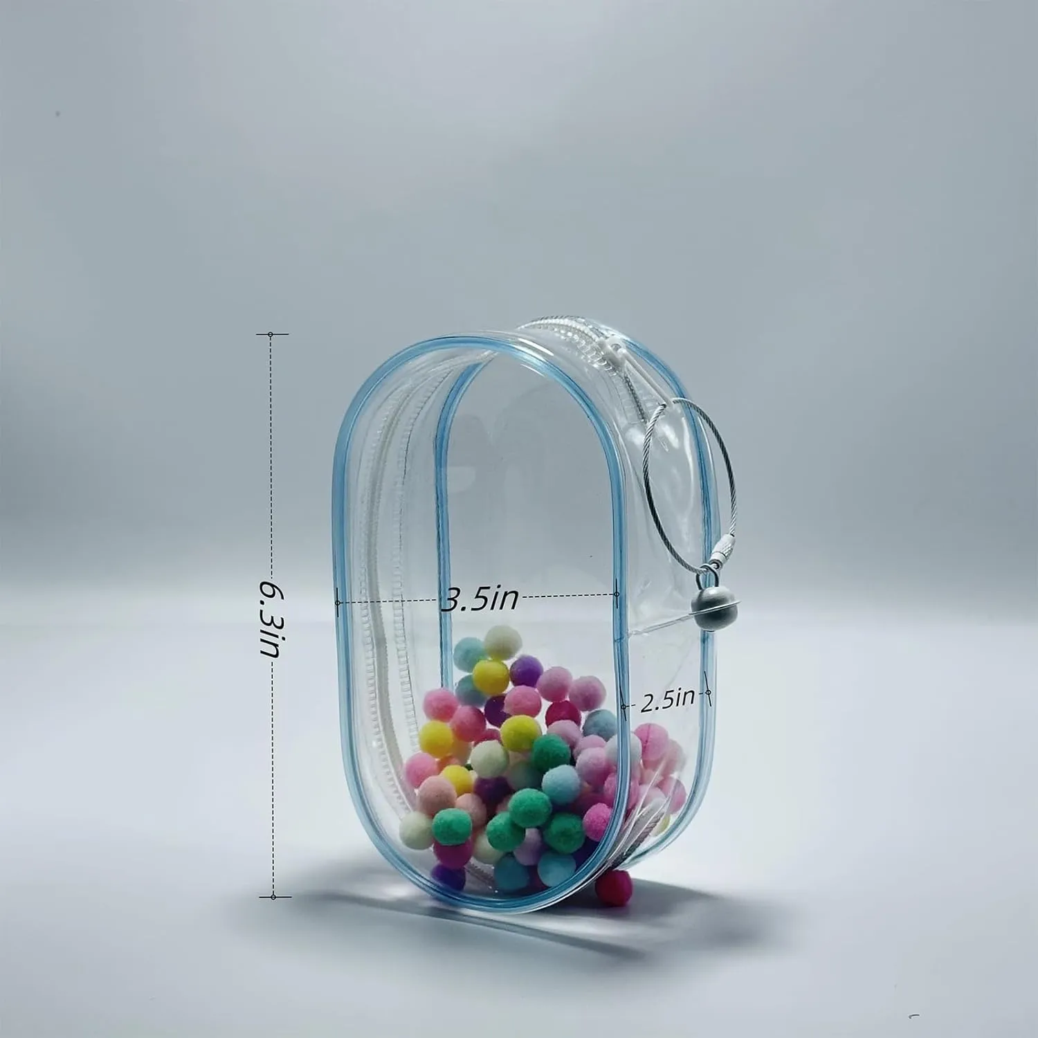 Light Blue Clear Bags Accessories for Doll,Can Be Installed Inside And Outside The Bag,Can Be Filled With Cute for Doll (Light Blue, Large)