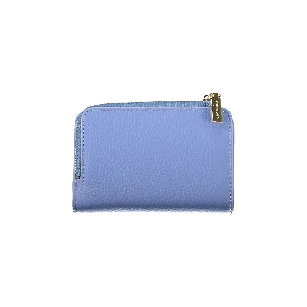 Light Blue Leather Women Wallet