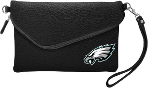 Little Earth NFL Fold Over Crossbody Pebble Purse, 9" x 6" x 1", and Teams