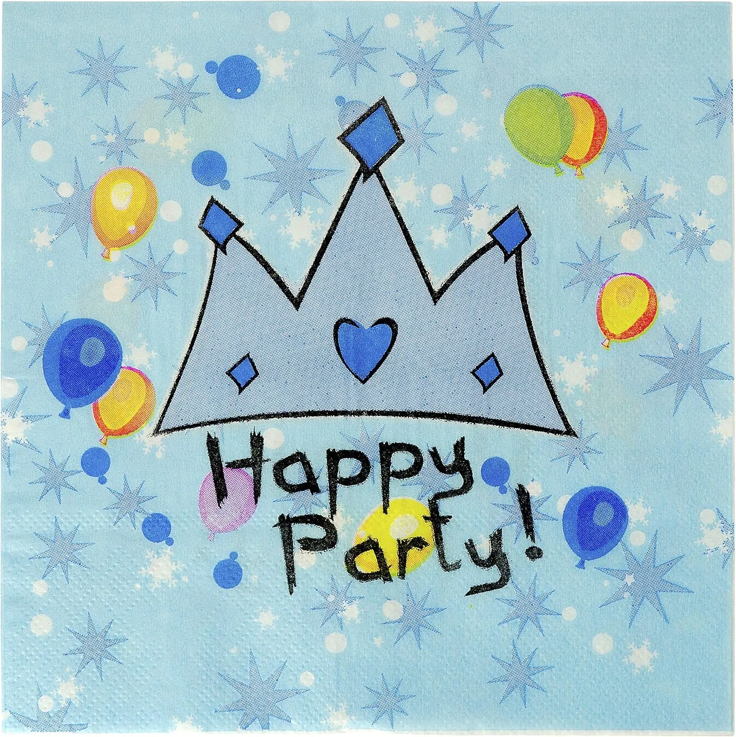 Little Prince Theme Party Pack - Disposable Paper Plates, Cups, Napkins, Forks, Spoons, Gift Bags and Party Blowers - Serves 10