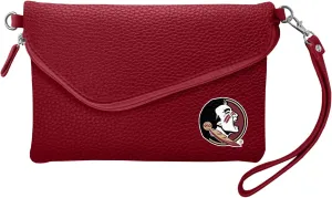 Littlearth NCAA Womens Soft Pebble Fold Over Wristlet Purse