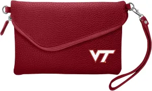 Littlearth NCAA Womens Soft Pebble Fold Over Wristlet Purse