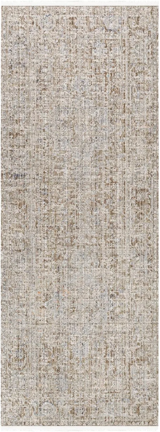 Livabliss x Becki Owens Margaret Washable Outdoor Runner Area Rug, 2'7" x 7'3", Taupe/Brown