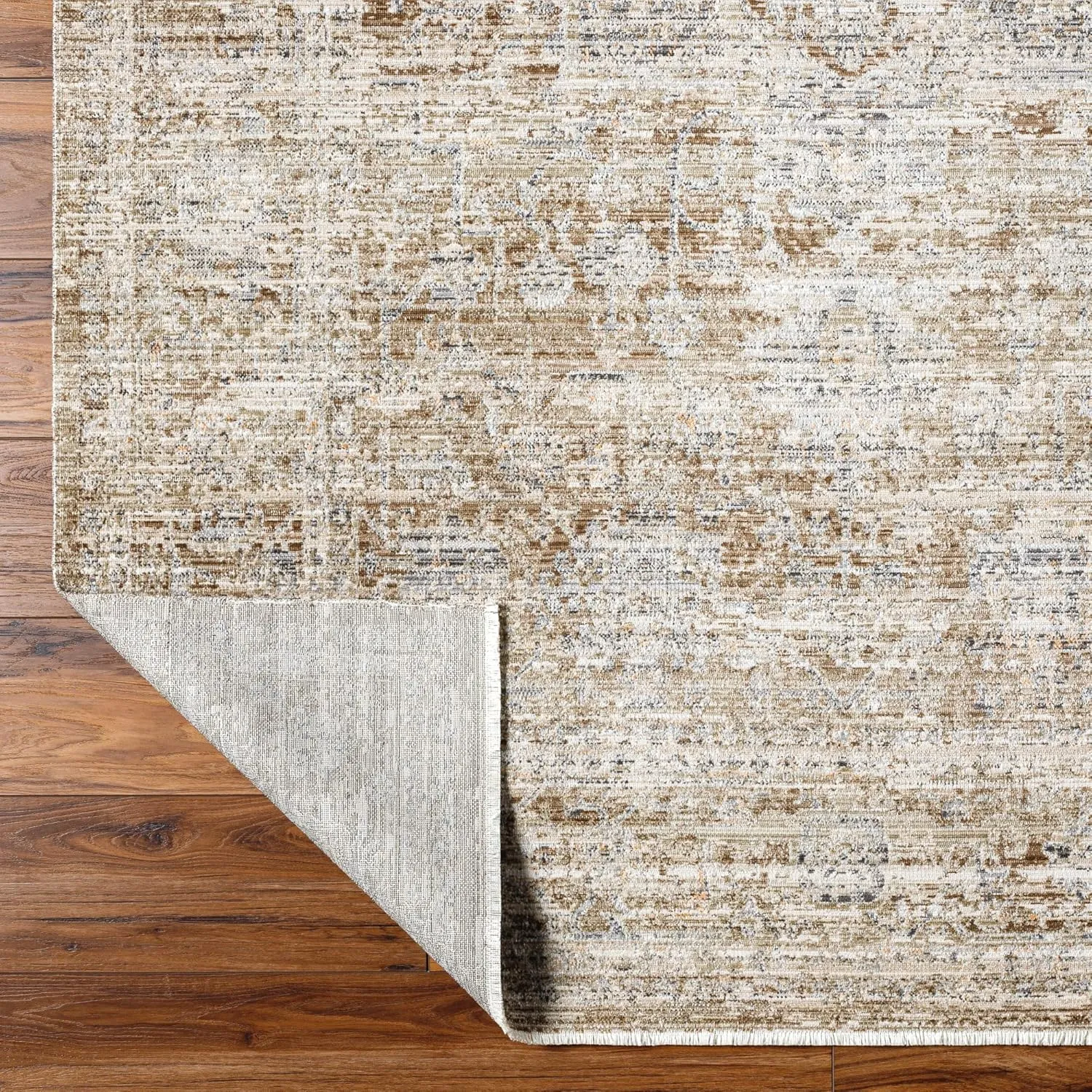 Livabliss x Becki Owens Margaret Washable Outdoor Runner Area Rug, 2'7" x 7'3", Taupe/Brown