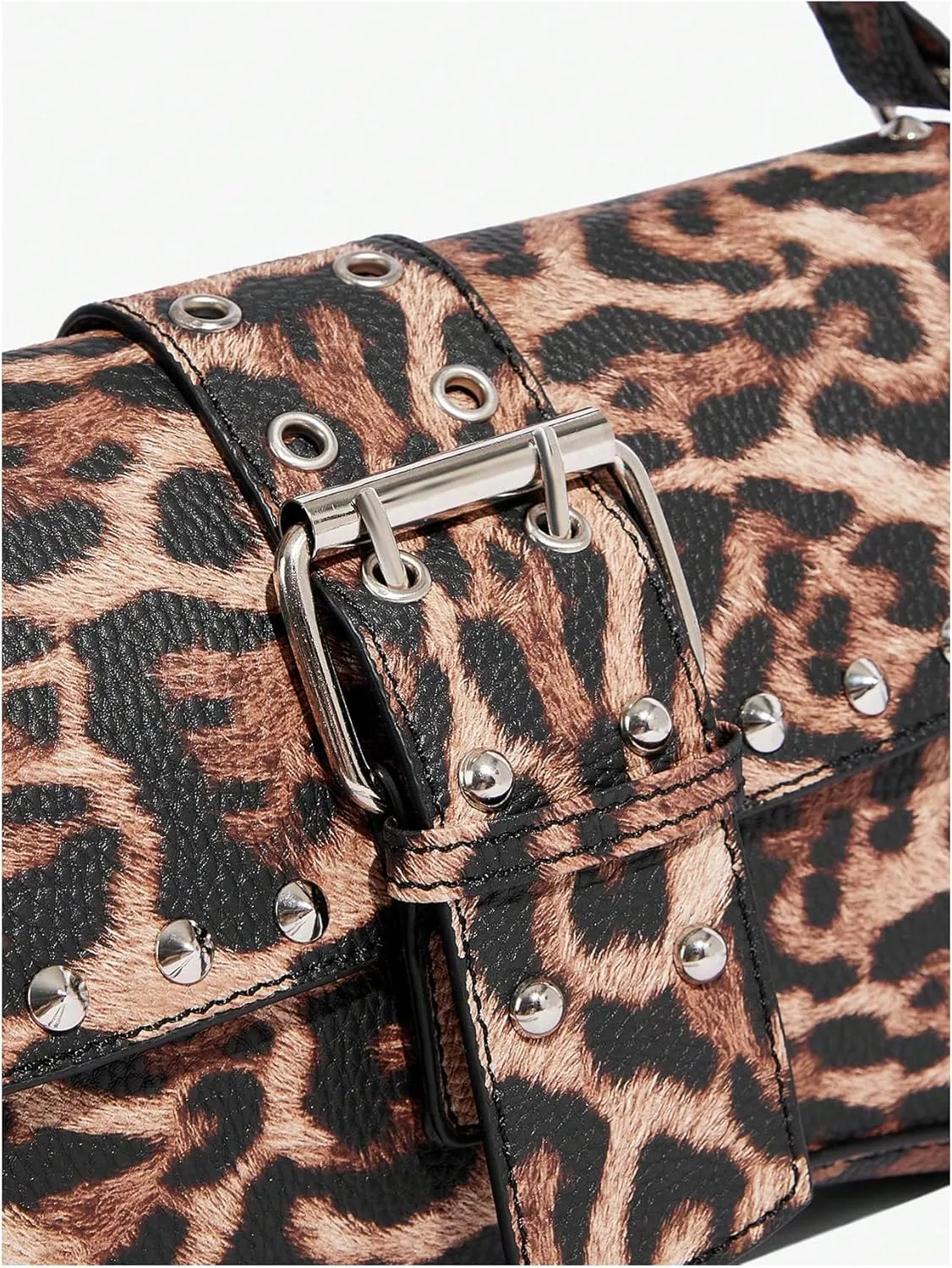 MakeMeChic Women's Shoulder Bags Y2K PU Leather Clutch Small Purse Hobo Bags