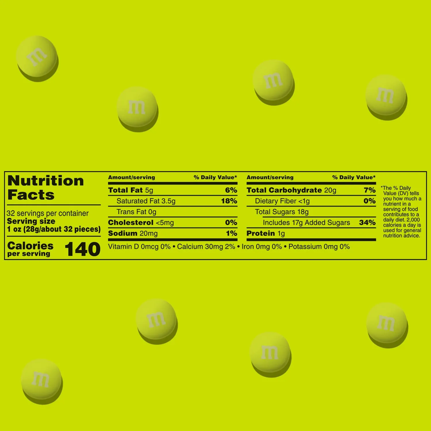 M&M’S WORLD Electric Green Milk Chocolate Candy - 2lbs of Bulk Chocolate Candy in a Resealable Pack for Birthdays, Graduations, St. Patrick's Day Celebrations, and More