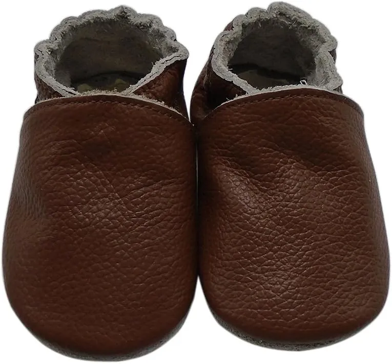 Mejale Baby Boy Girl Shoes Soft Soled Leather Moccasins Anti-Skid Infant Toddler Prewalker
