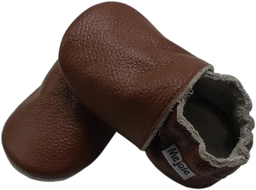 Mejale Baby Boy Girl Shoes Soft Soled Leather Moccasins Anti-Skid Infant Toddler Prewalker