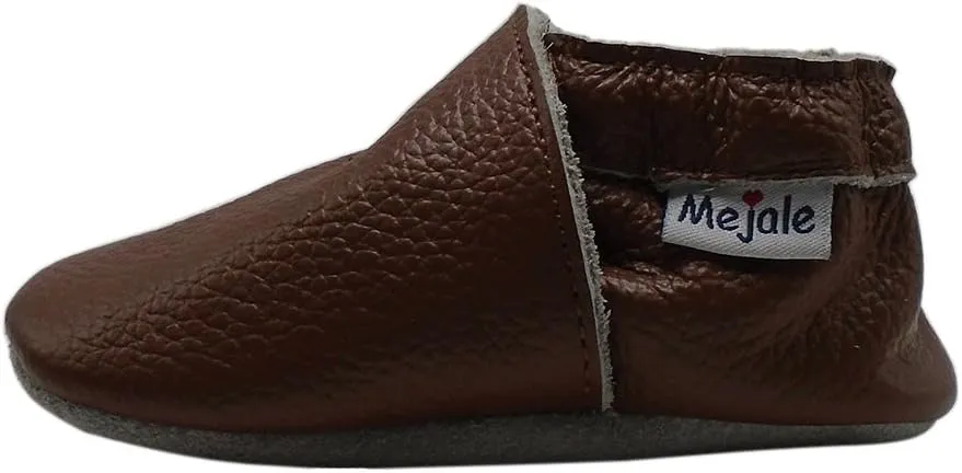 Mejale Baby Boy Girl Shoes Soft Soled Leather Moccasins Anti-Skid Infant Toddler Prewalker
