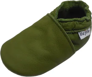 Mejale Baby Leather Shoes Infant Toddler Soft Sole Moccasins Shoes Boys Girls Pre-Walkers