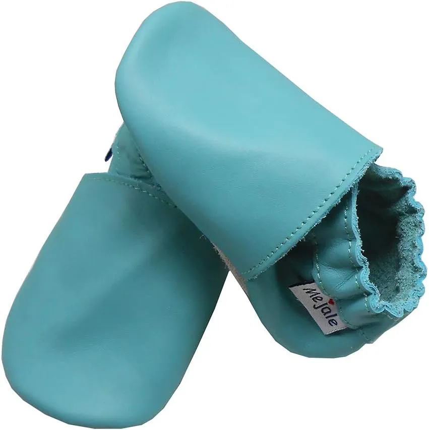 Mejale Baby Leather Shoes Infant Toddler Soft Sole Moccasins Shoes Boys Girls Pre-Walkers