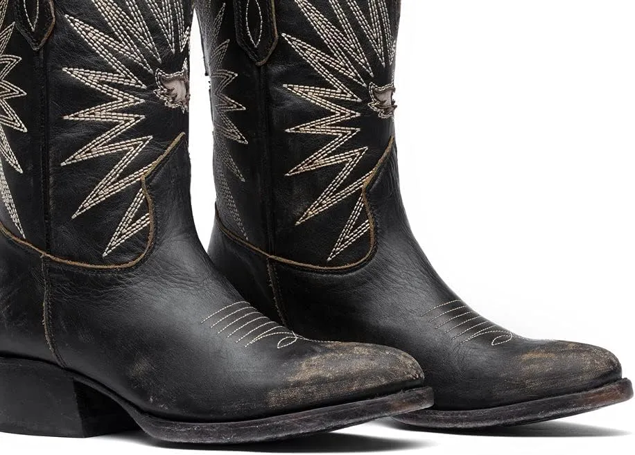 Mezcalero|Cowboy Boots for Women with traditional western stitching in the shaft - Mezcal