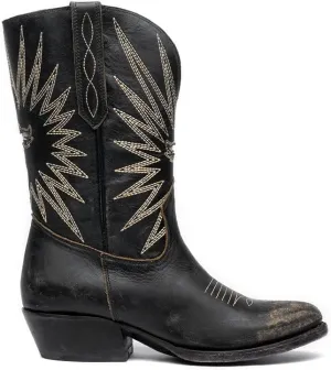 Mezcalero|Cowboy Boots for Women with traditional western stitching in the shaft - Mezcal