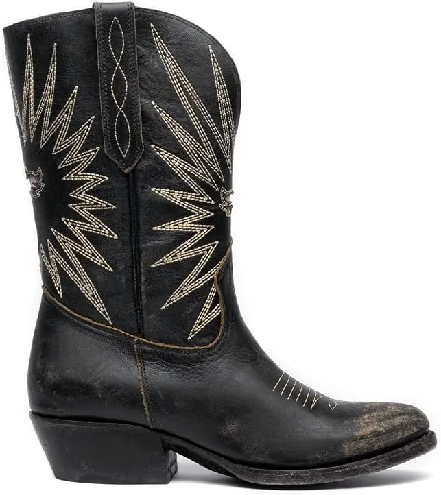 Mezcalero|Cowboy Boots for Women with traditional western stitching in the shaft - Mezcal