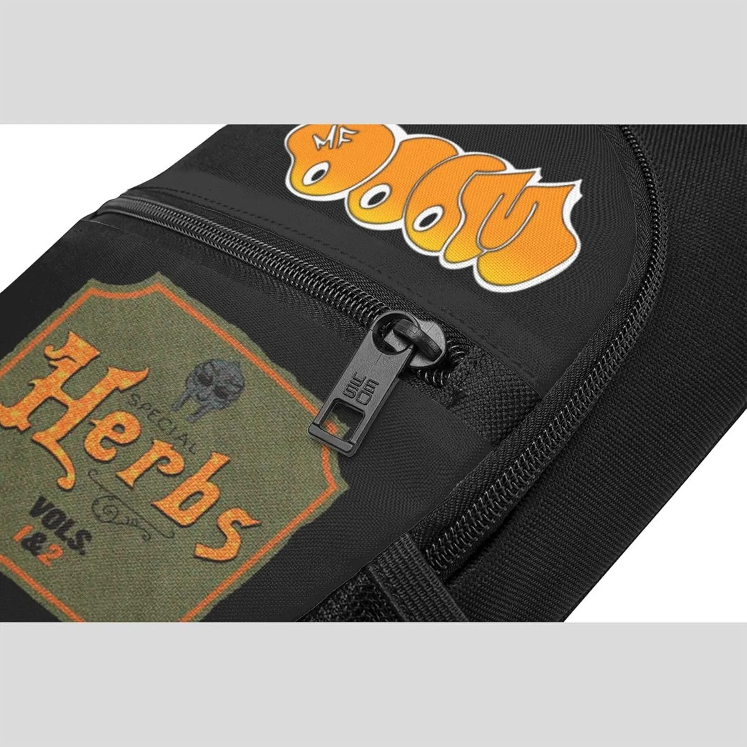 MF Hip Hop Music Rapper Sling Bag Chest Shoulder Backpack Crossbody Bags for Men Women Hiking Daypack Multipurpose Cross Body Chest Bag