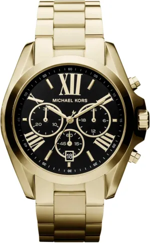 Michael Kors Bradshaw Women's Watch, Stainless Steel Chronograph Watch for Women with Steel or Leather Band