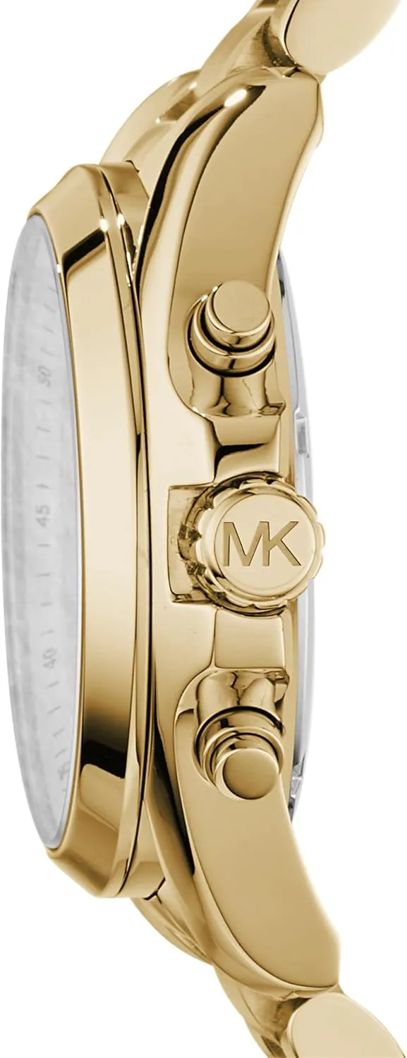 Michael Kors Bradshaw Women's Watch, Stainless Steel Chronograph Watch for Women with Steel or Leather Band