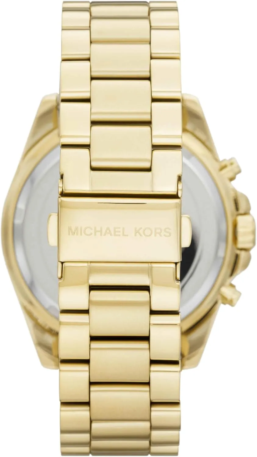 Michael Kors Bradshaw Women's Watch, Stainless Steel Chronograph Watch for Women with Steel or Leather Band