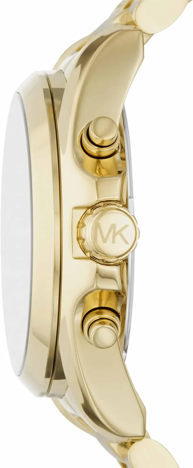 Michael Kors Bradshaw Women's Watch, Stainless Steel Chronograph Watch for Women with Steel or Leather Band