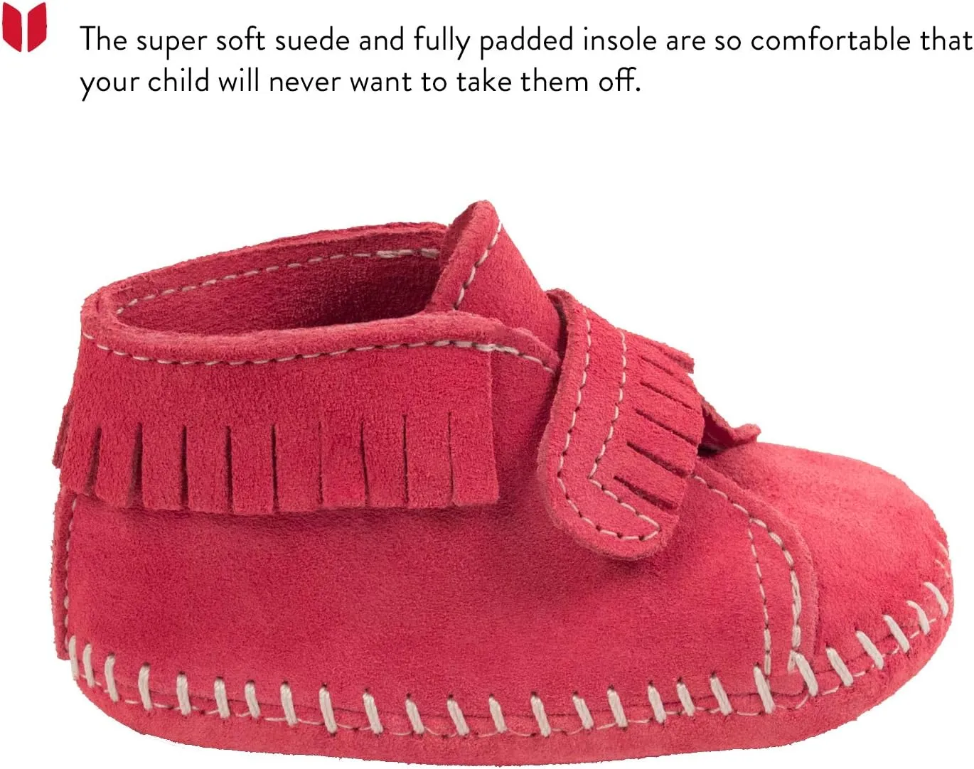 Minnetonka Front Strap Bootie (Infant/Toddler)