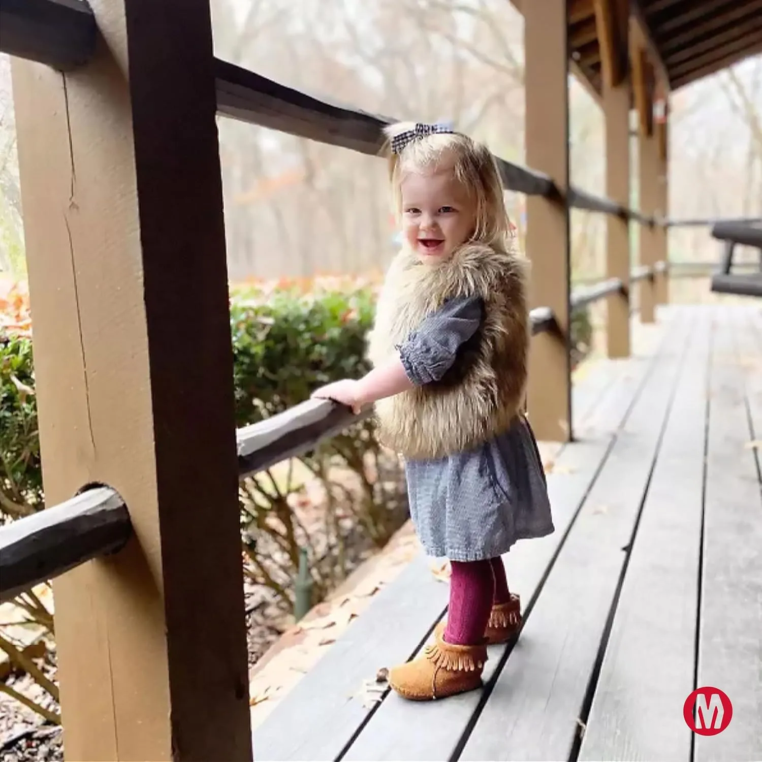 Minnetonka Velcro Back Flap Bootie (Toddler)