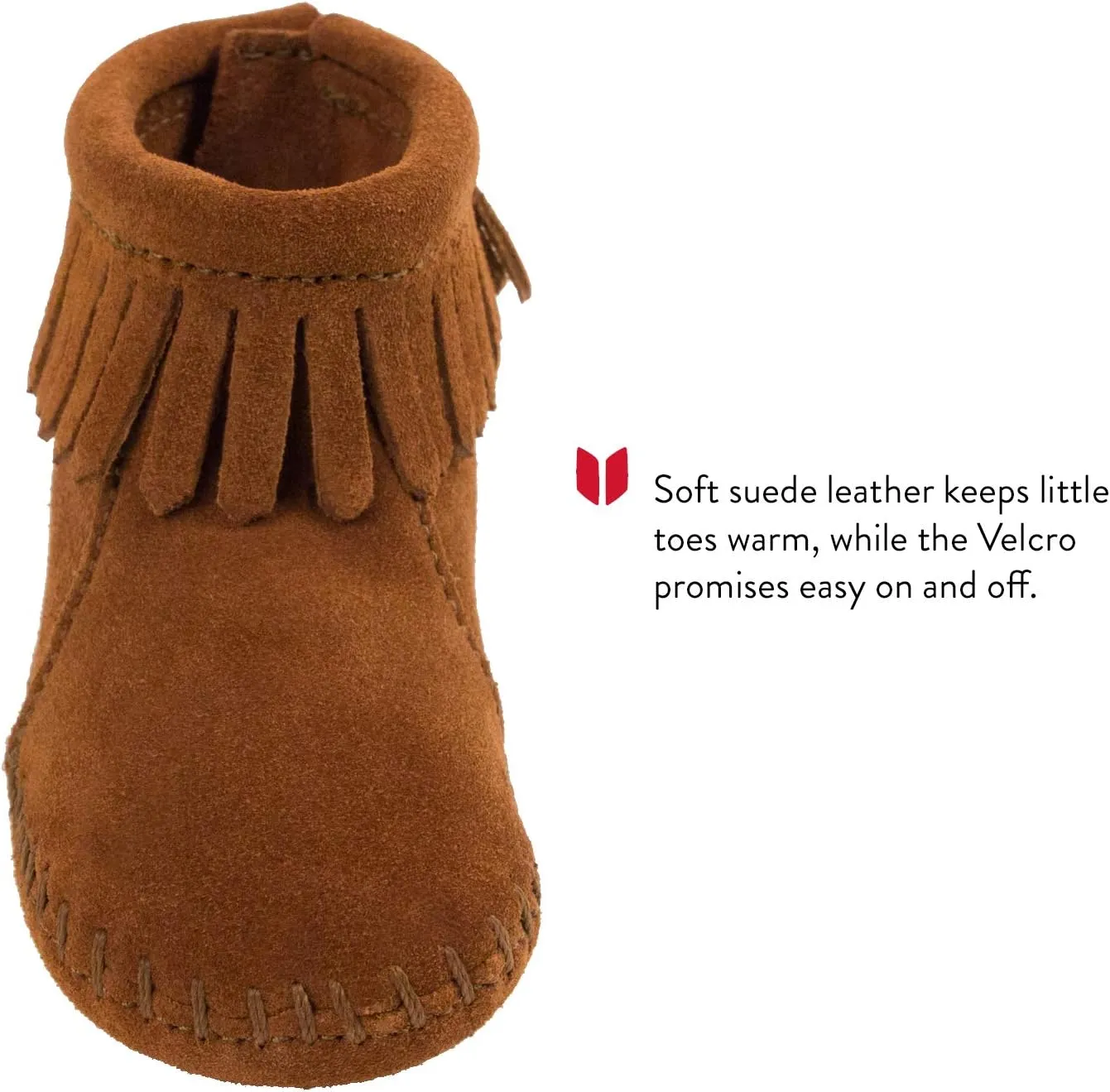 Minnetonka Velcro Back Flap Bootie (Toddler)